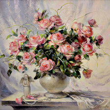 Схема вышивки «розы»