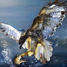 Схема вышивки «Худ. Оксана Кравченко. Рыбалка.»