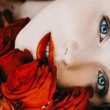 Схема вышивки «девушка»