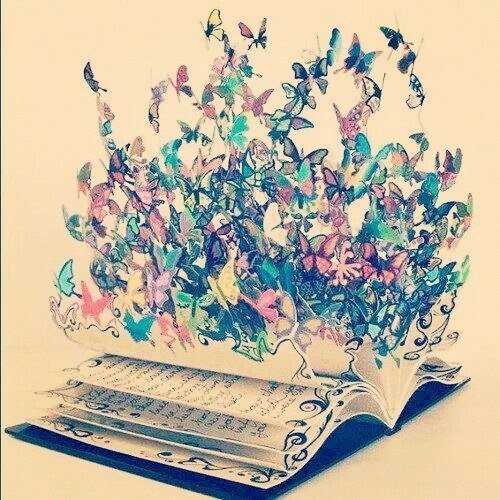 Вдохновение - книга, бабочки - оригинал