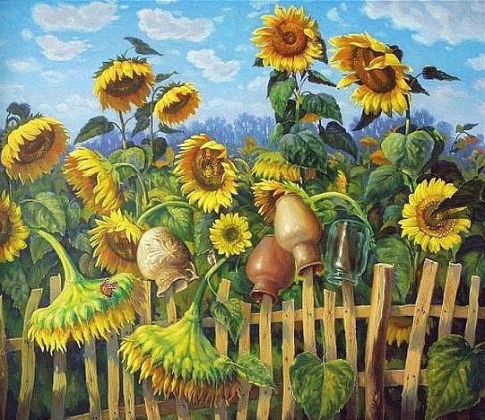 подсолнухи - оригинал