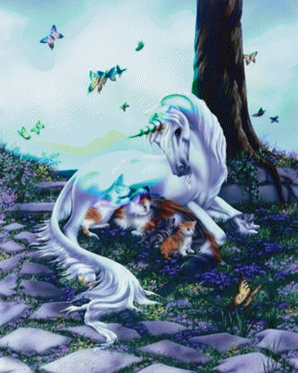 unicornio con gatos - предпросмотр