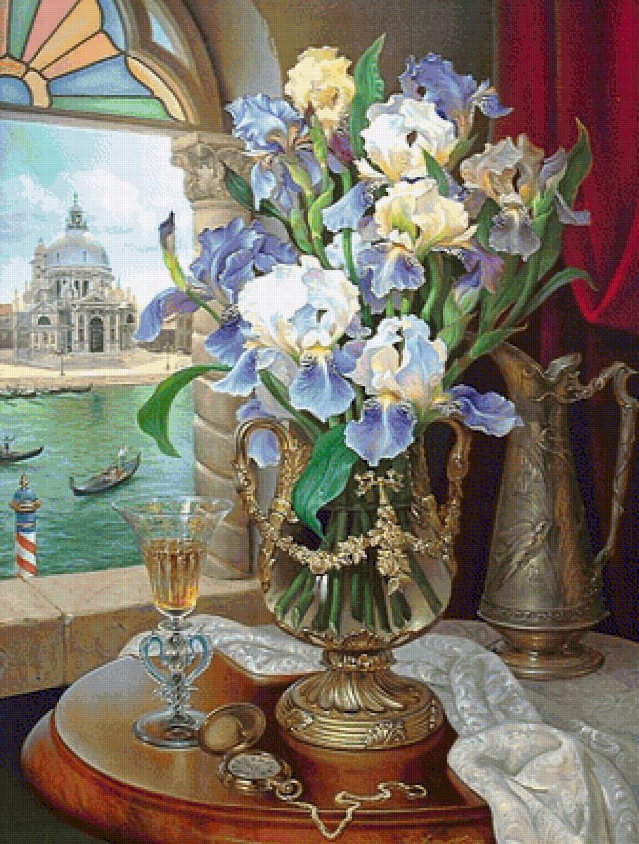 307 - цветы, ваза - предпросмотр