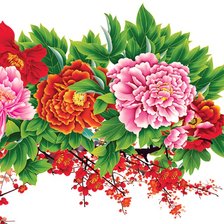 Схема вышивки «цветы»