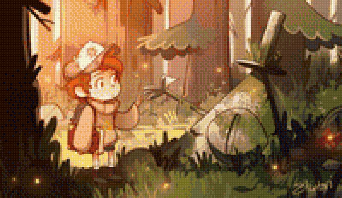 AU gravity falls - bill cipher, dipper pines, диппер, gravity falls, gf, билл шифр - предпросмотр