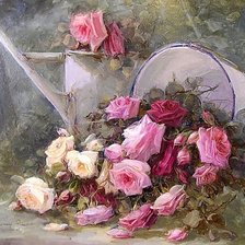 Схема вышивки «Худ.R. Masson Benoit. Нежные розы.»