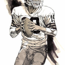 Схема вышивки «квотербэк»