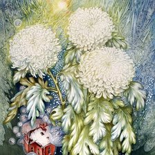 Схема вышивки «цветы»