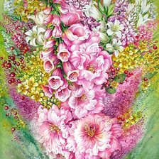 Схема вышивки «цветы»