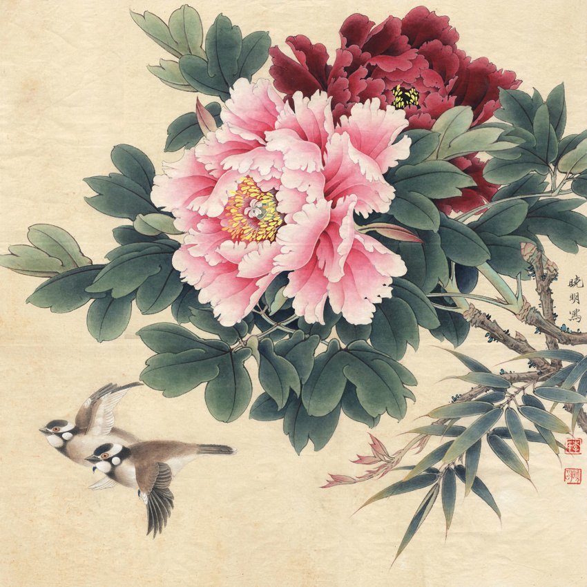 пионы - оригинал