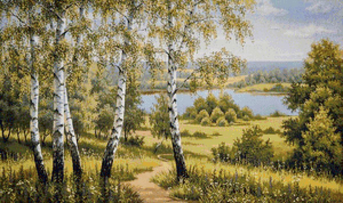 березы - пейзаж - предпросмотр