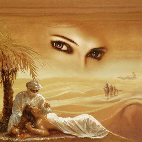 восток - пустыня, караван - оригинал