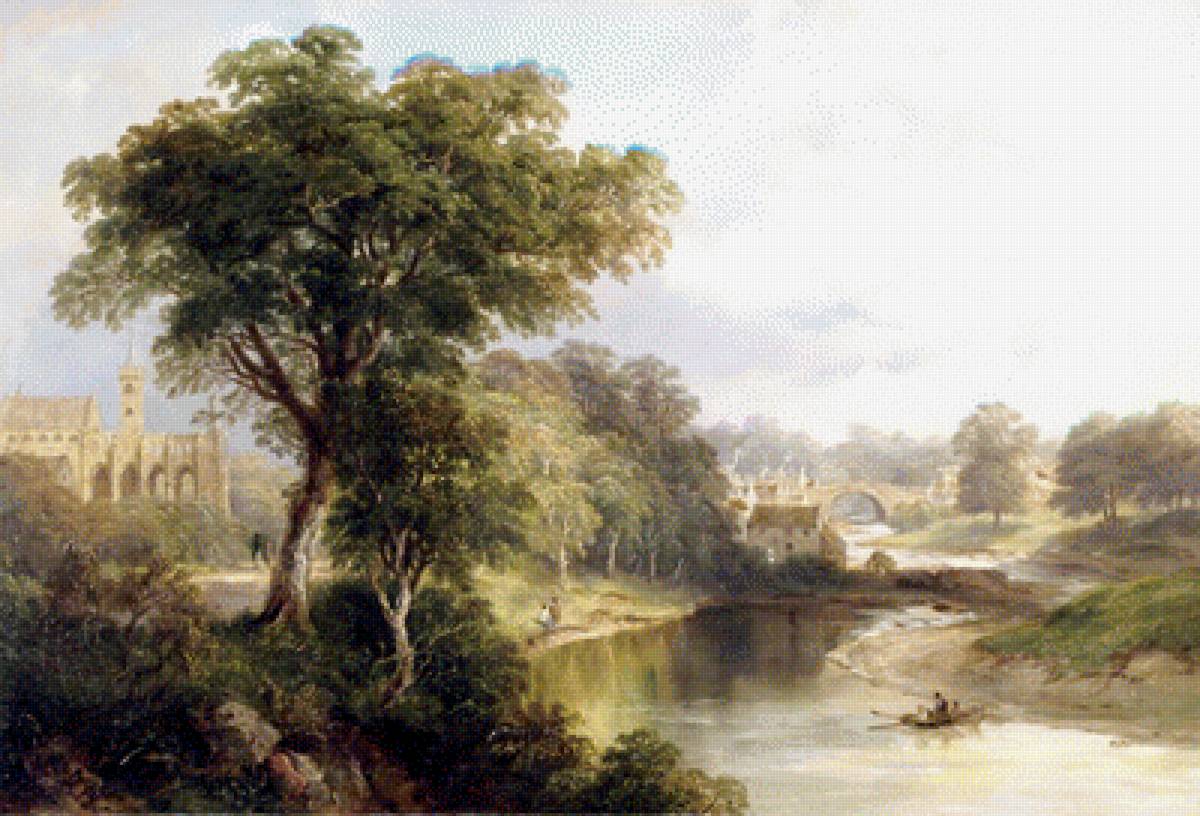 река в лесу - предпросмотр