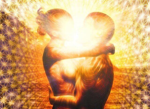 Слияние чакр - пара, любовь, поцелуй - оригинал