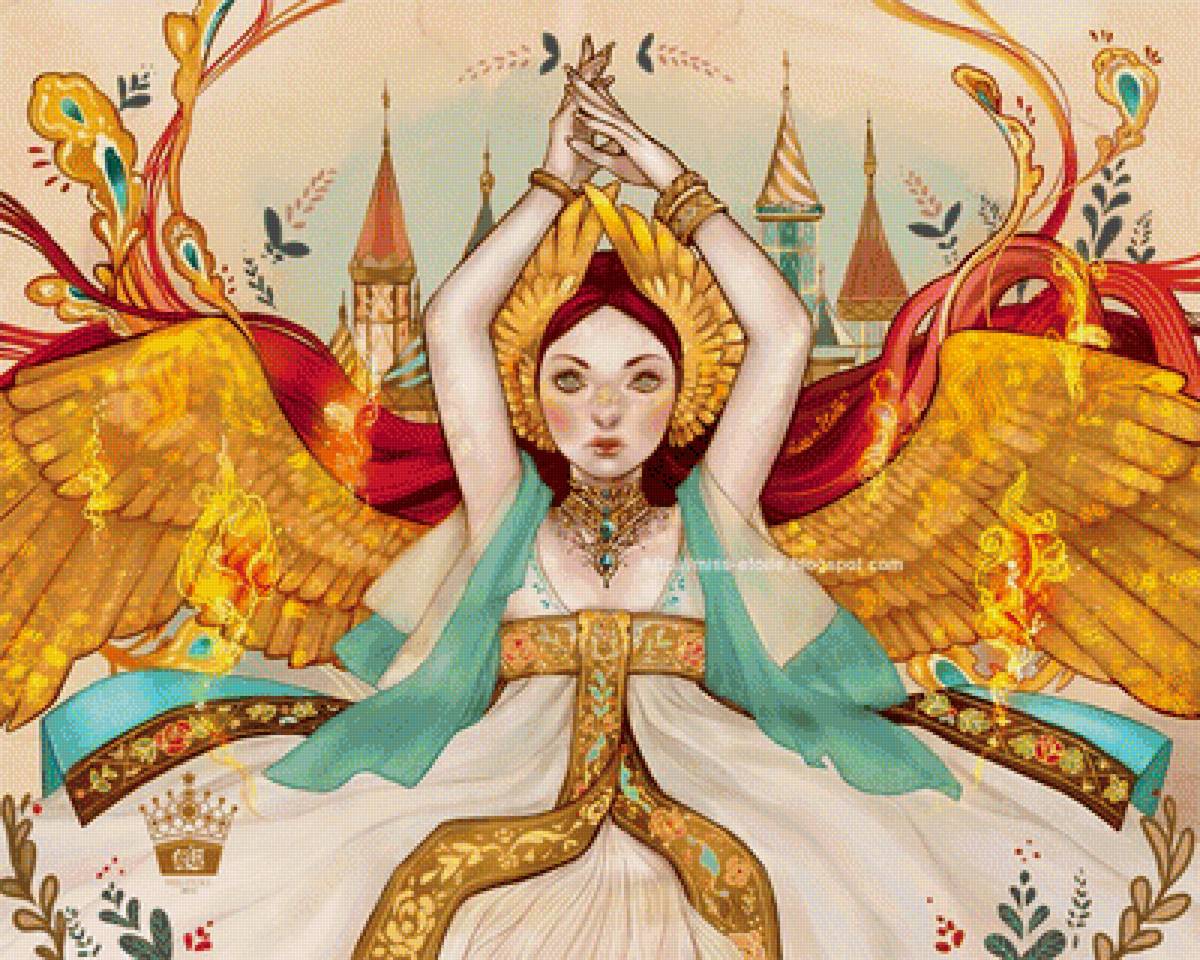 Богиня - сказка, иллюстрация - предпросмотр