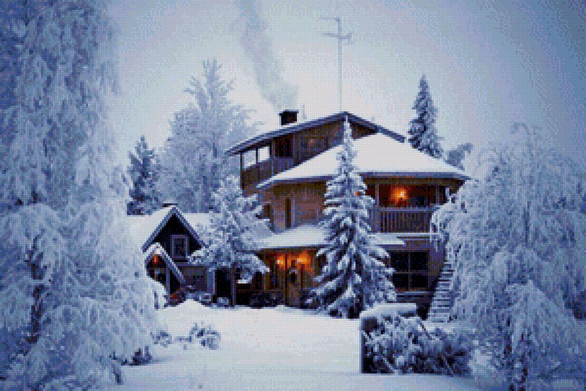 Домик в лесу - предпросмотр