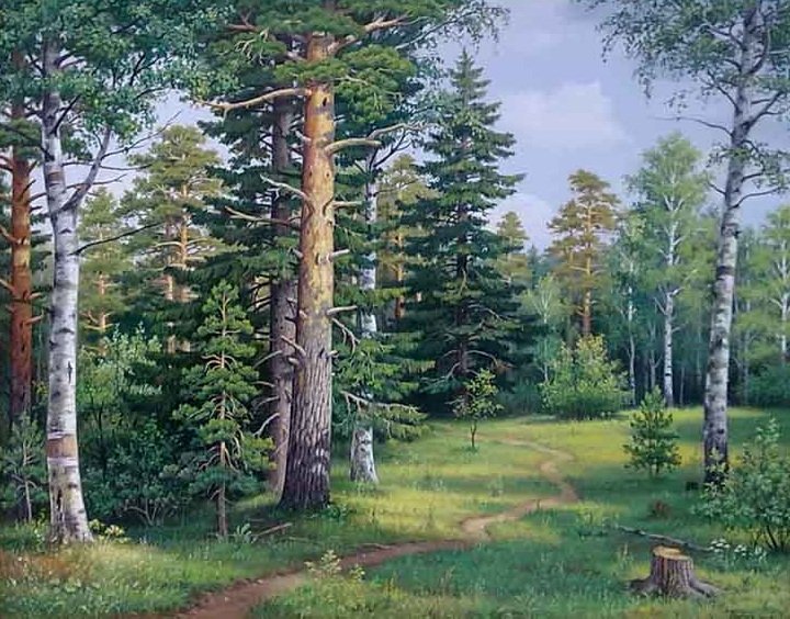 тропинка в лесу - оригинал