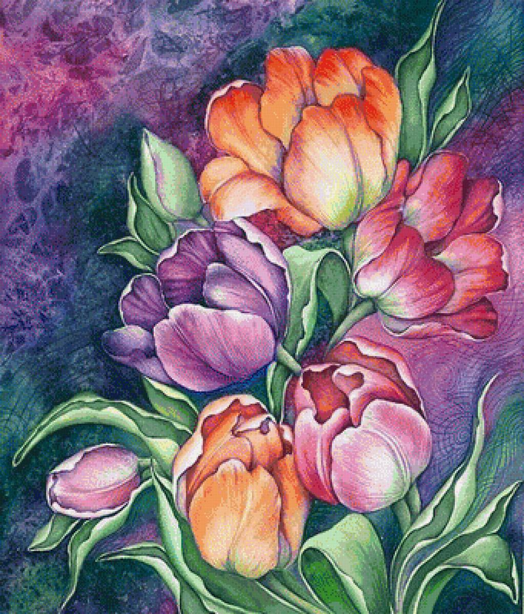 тюльпаны - предпросмотр