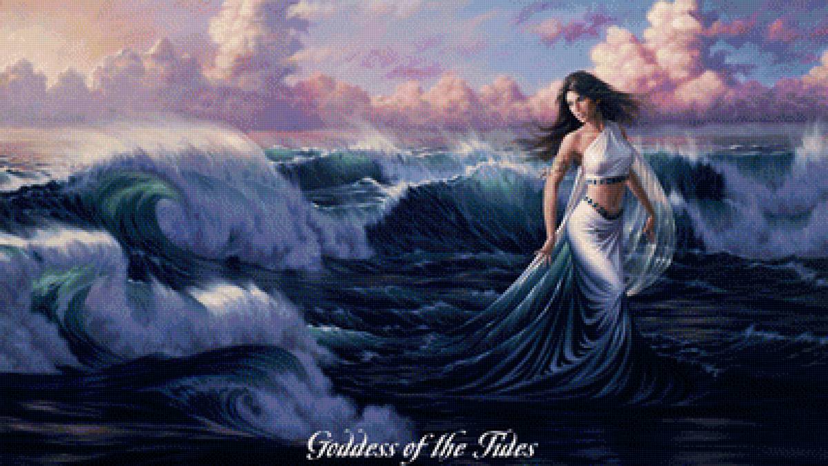 Морская нимфа - девушки, море - предпросмотр