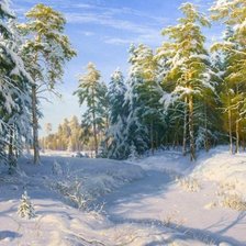 Схема вышивки «лес»