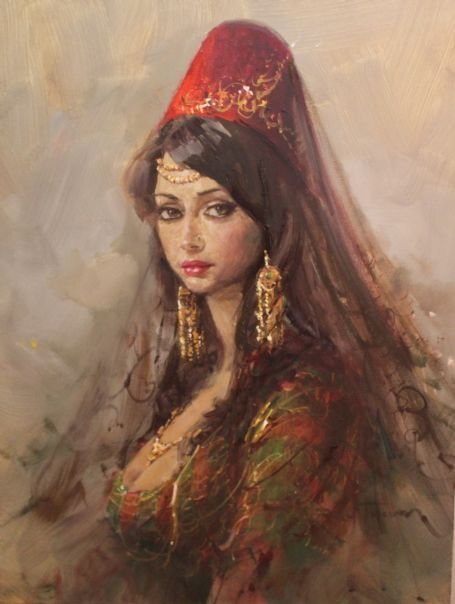 красавица - картины художников - оригинал