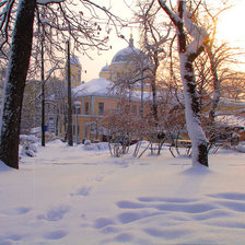 Схема вышивки «снегири»