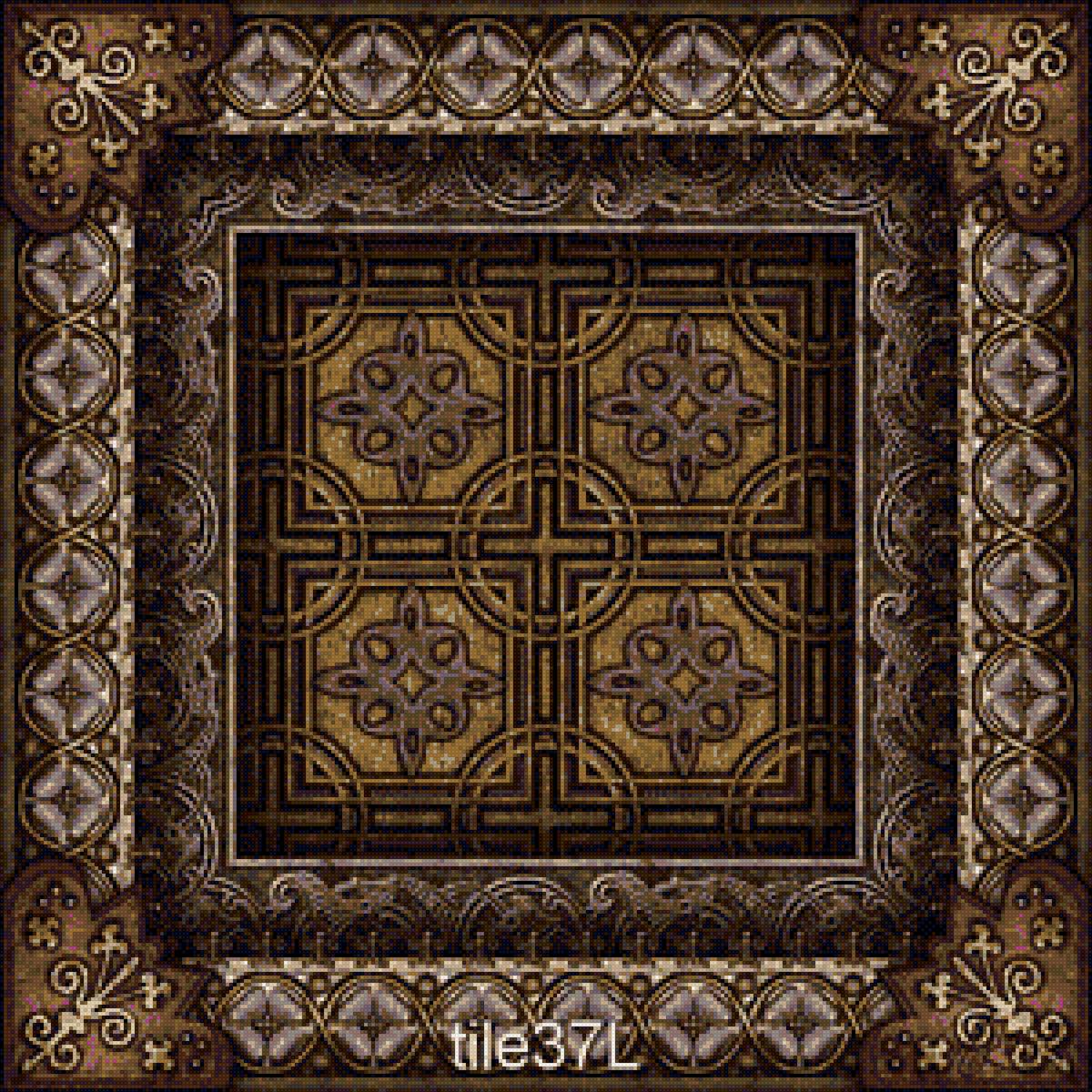 средневековье-2 - узоры, подушка - предпросмотр