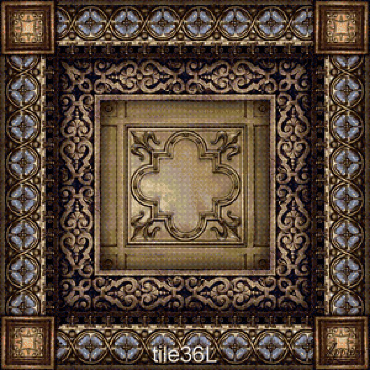 средневековье-1 - узоры, подушка - предпросмотр