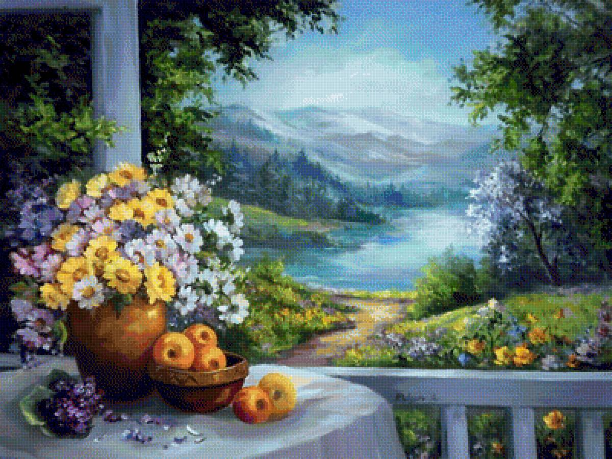 летний пейзаж - пейзаж, лето - предпросмотр