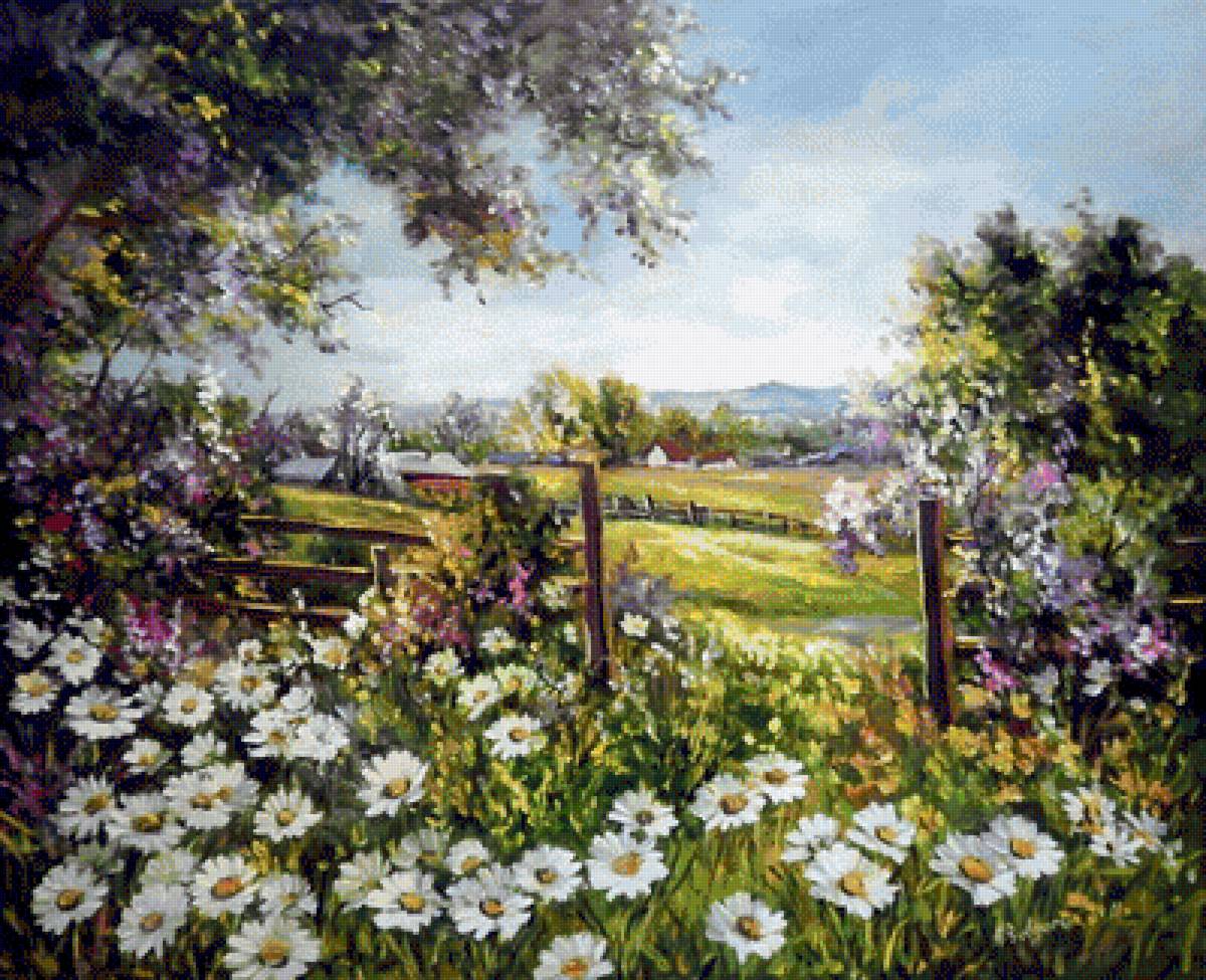 летний пейзаж - пейзаж, природа, лето - предпросмотр