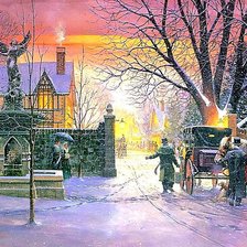 зимний закат