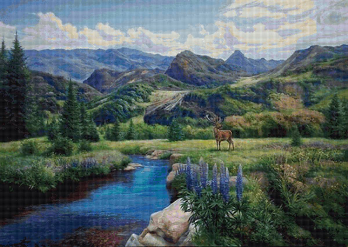 природная красота - горы, пейзаж, природа, лето, красота - предпросмотр