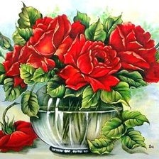 Схема вышивки «Розы»