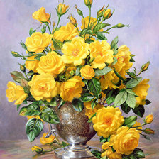 Оригинал схемы вышивки «Желтые розы» (№1370391)