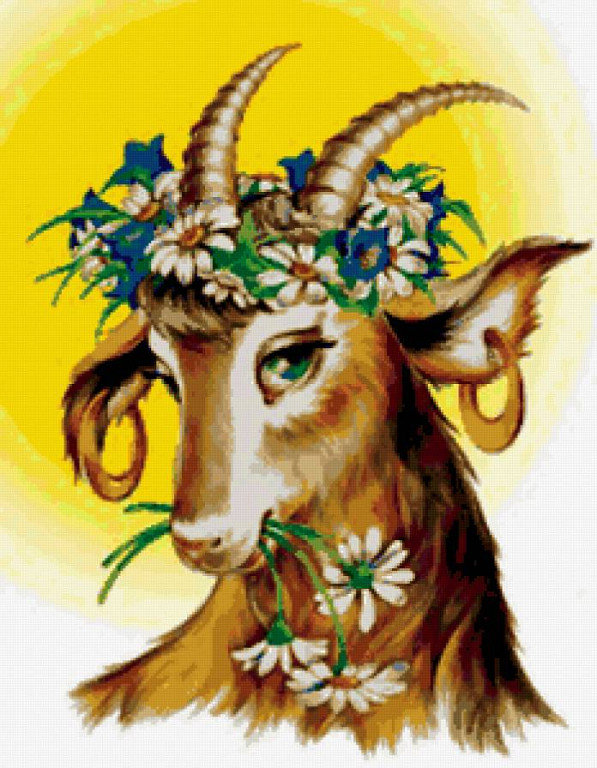 козочка - животные, козы - оригинал