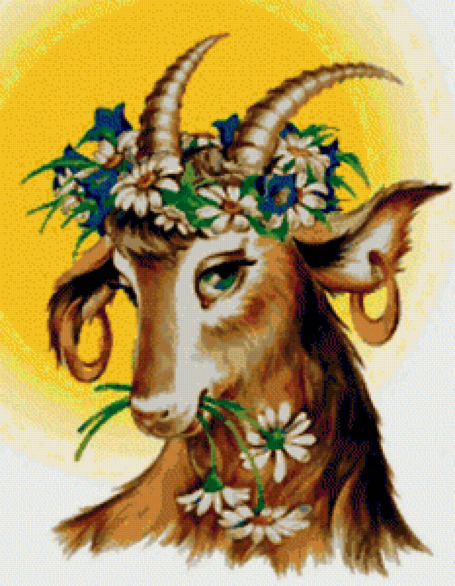 козочка - животные, козы - предпросмотр