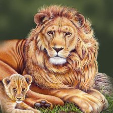 Схема вышивки «мир животных»