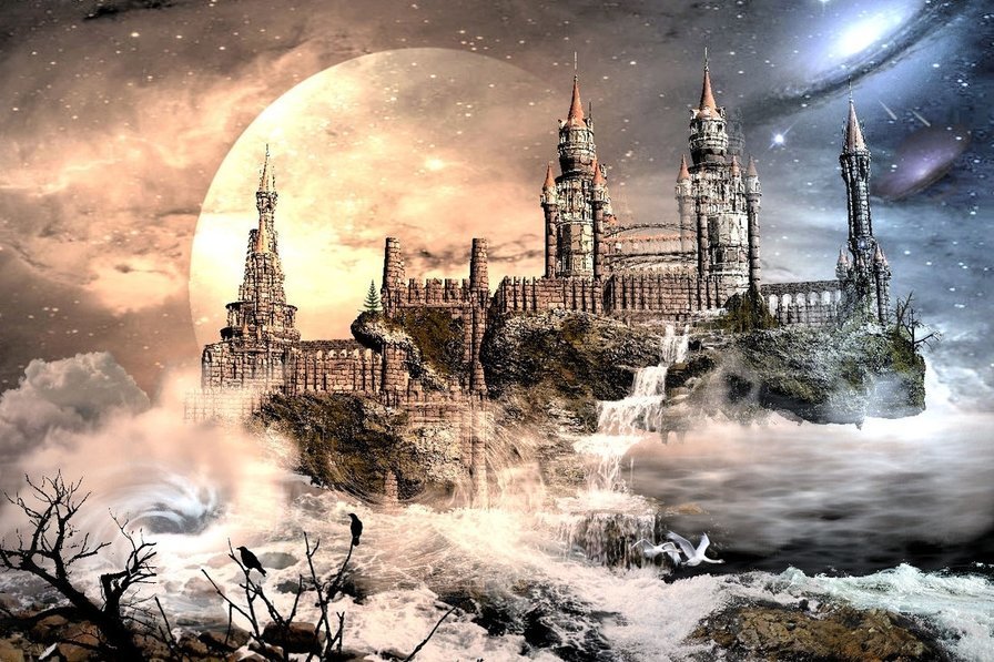 Хогвардс - фэнтези, сказка, замок - оригинал