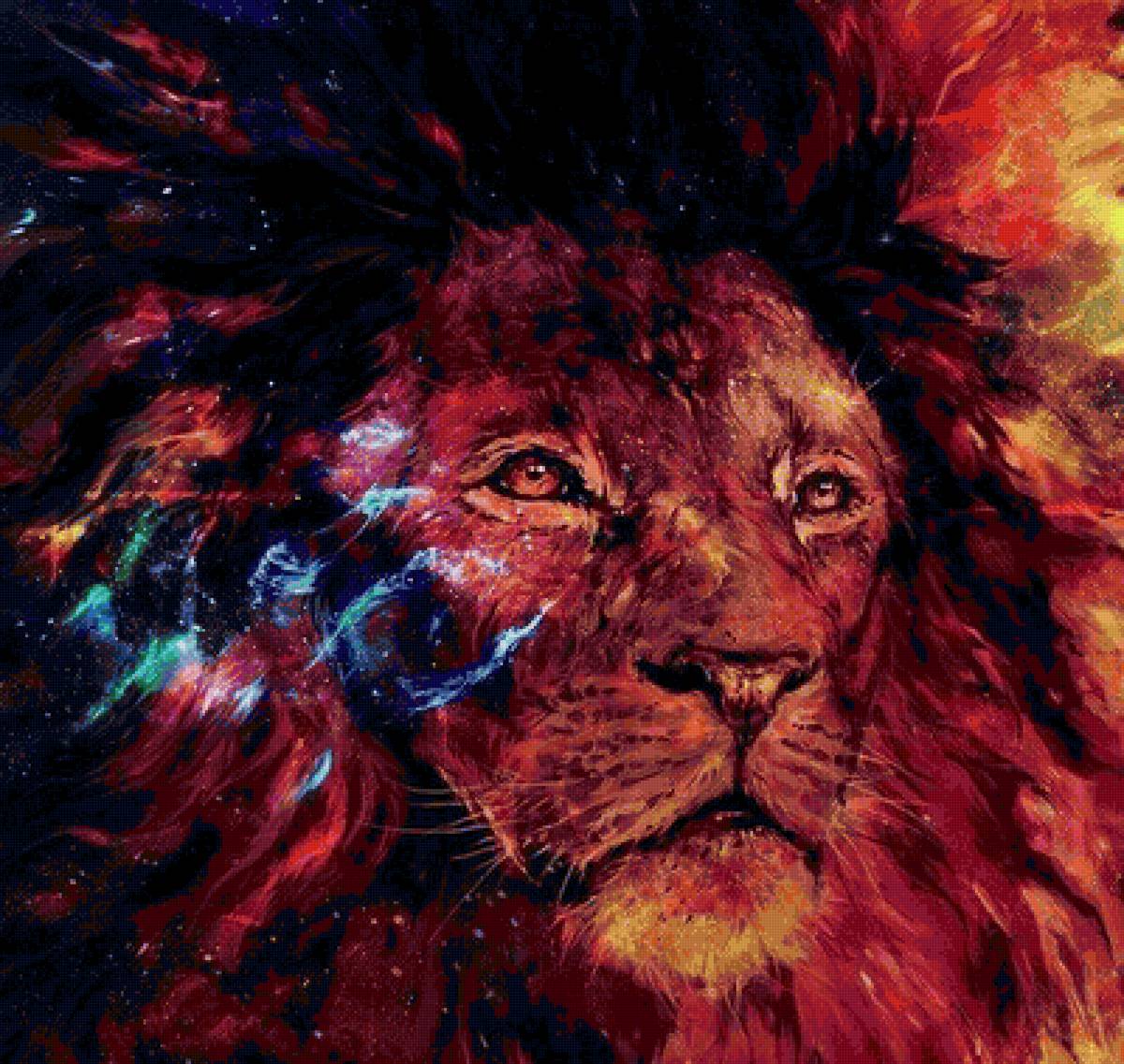 Лев - яркие - предпросмотр