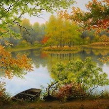 Схема вышивки «Пейзаж»