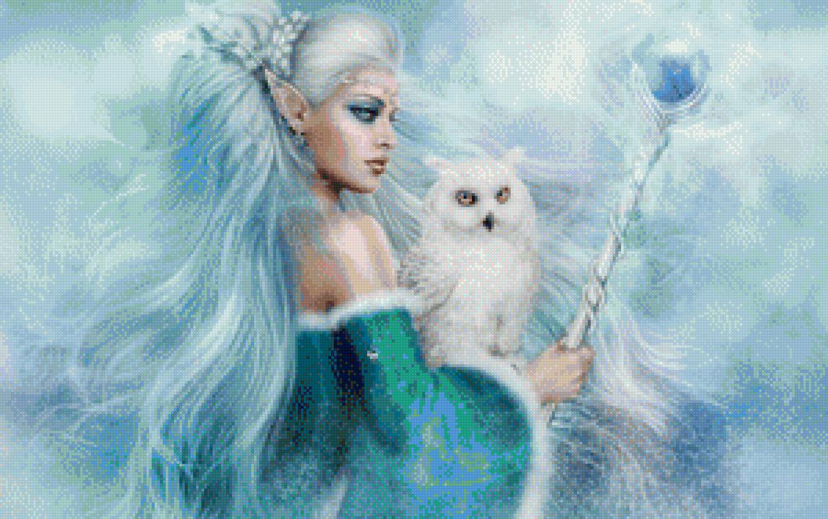 Эльфийка и сова - фентези - предпросмотр