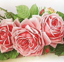 Оригинал схемы вышивки «Розы» (№1376159)