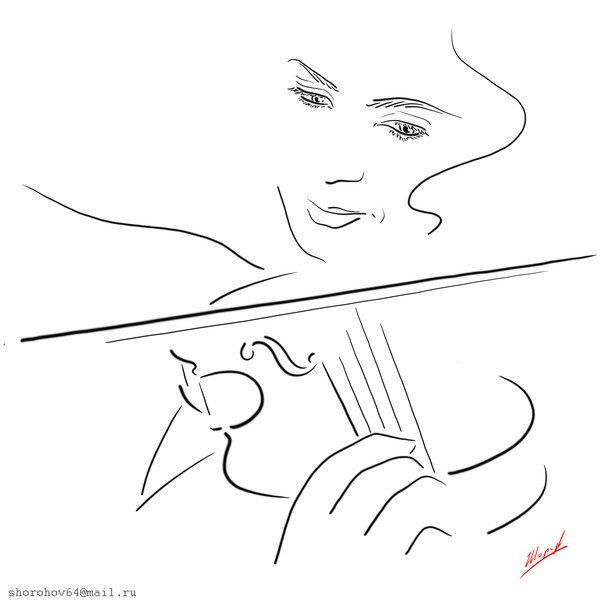 Скрипачка - скрипачка, шорохов - оригинал