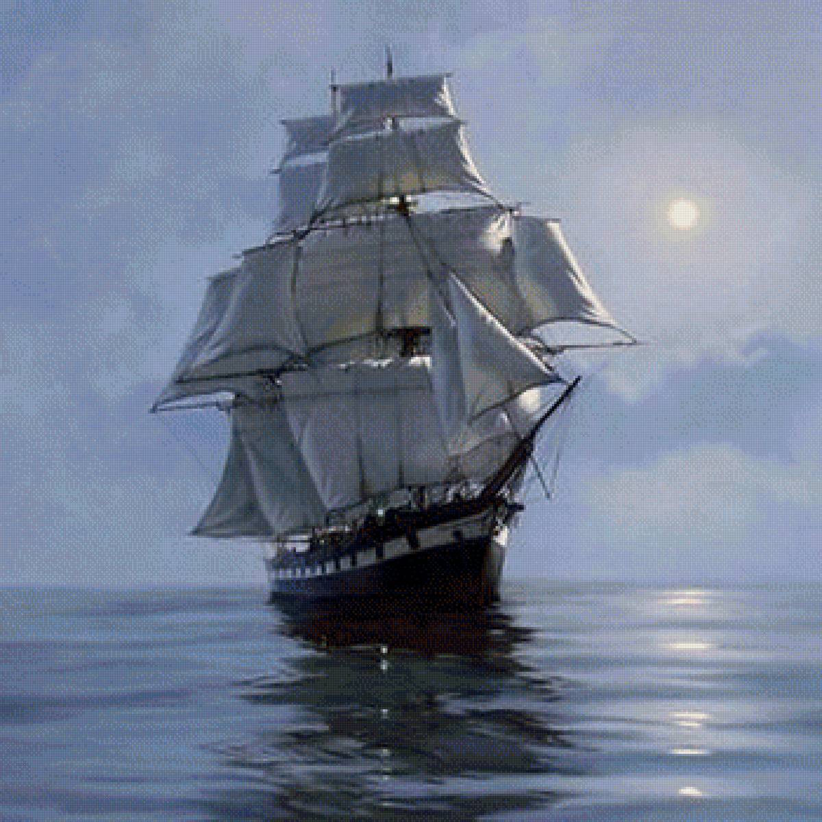 Парусник - парусник, море - предпросмотр