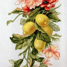 Оригинал схемы вышивки «Лимончики» (№1377094)