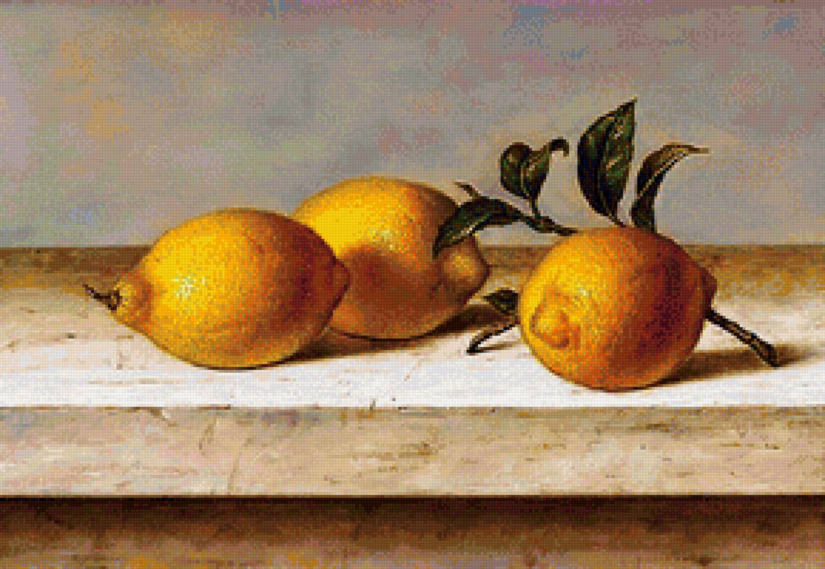 Худ. Рой Ходриен 1 - лимоны, фрукты - предпросмотр