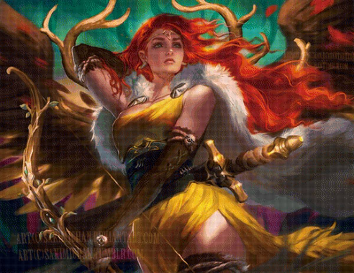 Воительница - фэнтази, иллюстрации, сказки - предпросмотр