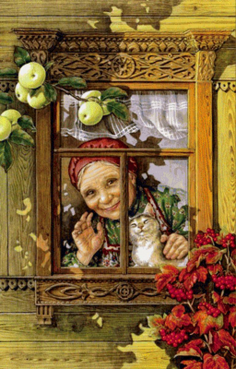 у окна - пейзаж, окно, природа - предпросмотр