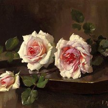 худ. Frans Mortelmans.Розы.