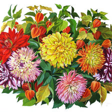 Схема вышивки «Осенний букет»